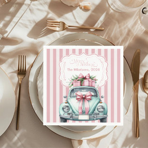 Pink Coquette Christmas Napkins