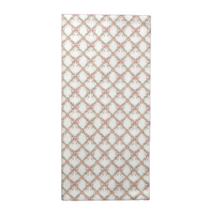Pink Coquette Christmas Trellis Pinkmas Cloth Napkin
