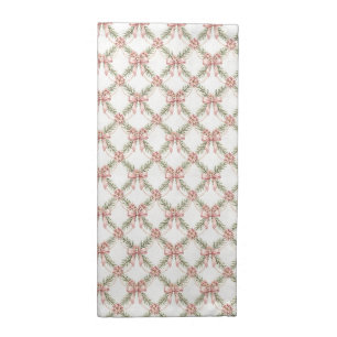 Pink Coquette Christmas Trellis Pinkmas Cloth Napkin