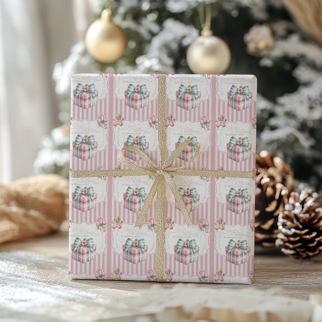 Pink Coquette Christmas Wrapping Paper (Creator Uploaded)