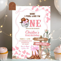 Pink Coquette Disco Cowgirl Like One 1st Birthday