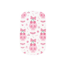 Pink Coquette Ghost Pumpkin Minx Nail Wraps