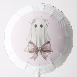 Pink Coquette Halloween Ghost Balloon