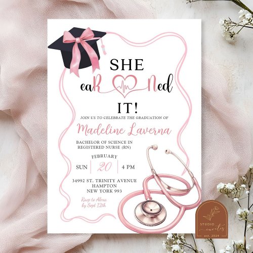 Pink Coquette Nurse Graduation