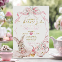 Pink Coquette Pearl Brewing Bunny Girl Baby Shower