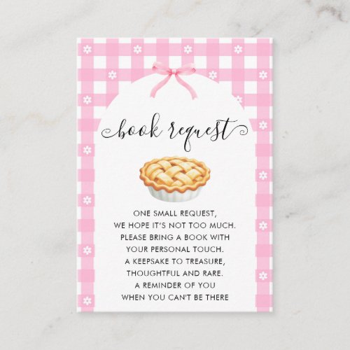 Pink Coquette Pie Book Request