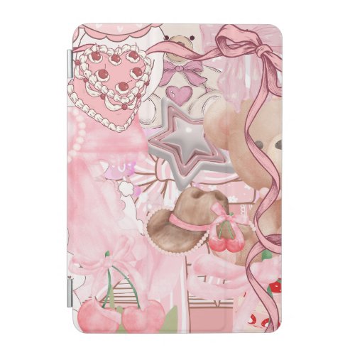 Pink Coquette Stickers Bear  iPad Mini Cover