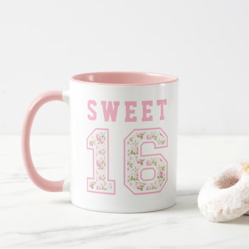 Pink Coquette Sweet 16 University Mug