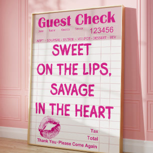 Pink Coquette Wall Art Funny Girl Quote Print