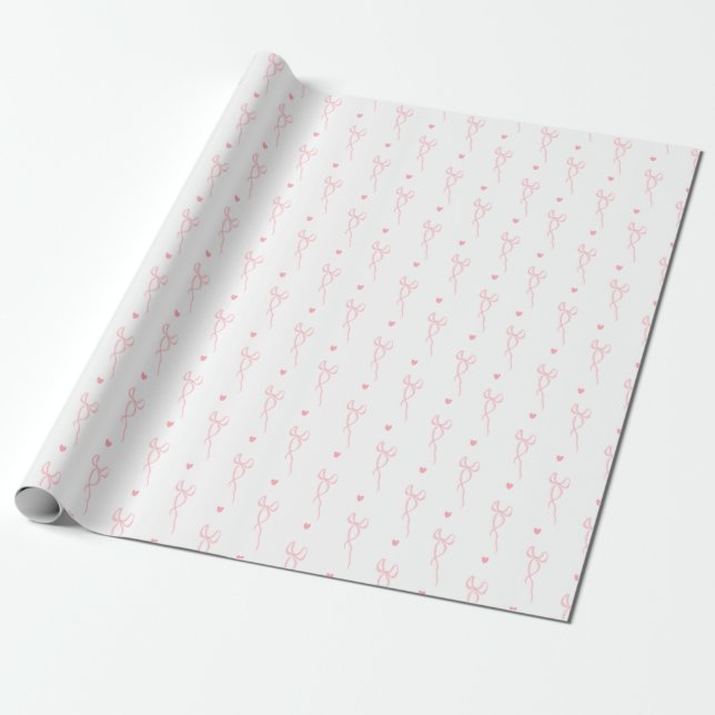 Pink Coquette Wrapping Paper (Unrolled)