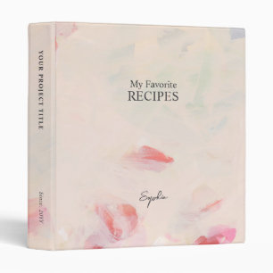 Pink & Coral Floral Personalized Custom Planner 3 Ring Binder