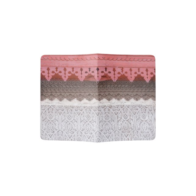Pink Coral House Passport Holder (Opened)