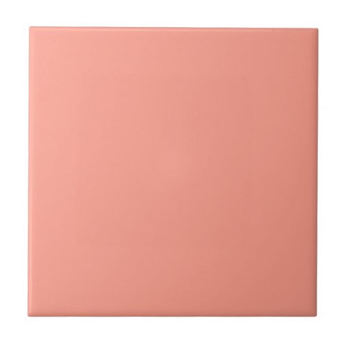 Pink Coral Solid Color Tile