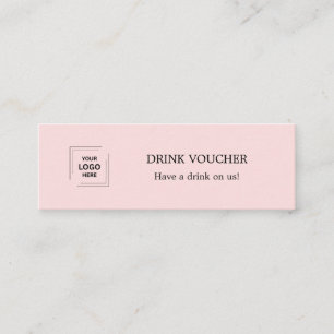 Pink Corporate Celebration Access Pass Design Mini Business Card