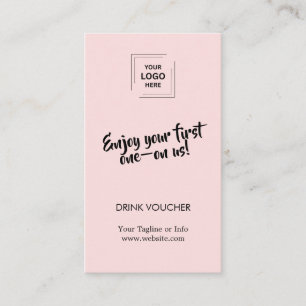 Pink Corporate Party Event Branding Design Business Card