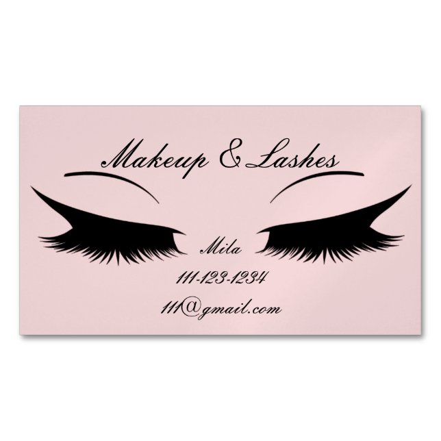 PINK COSMETOLOGIST BUSINESS CARD (Front)