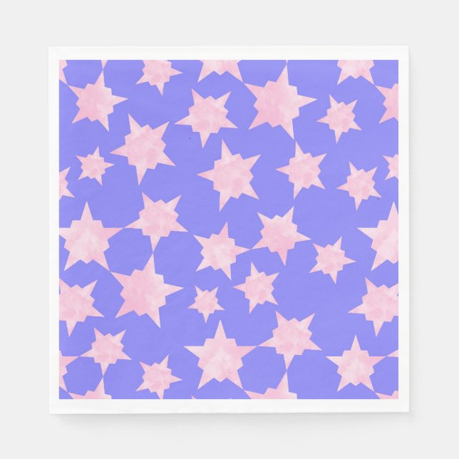 Pink Cosmic Burst Napkins (Front)