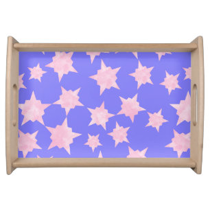Pink Cosmic Burst Serving Tray