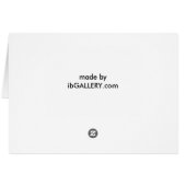 Pink Cosmo Blank Card (Back Horizontal)