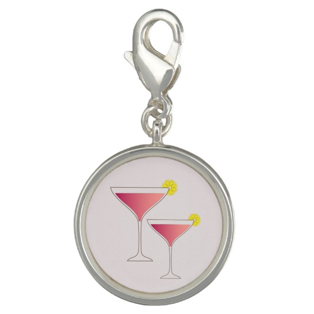 Pink cosmopolitan cocktail lemon girly sweet blush charm (Front)