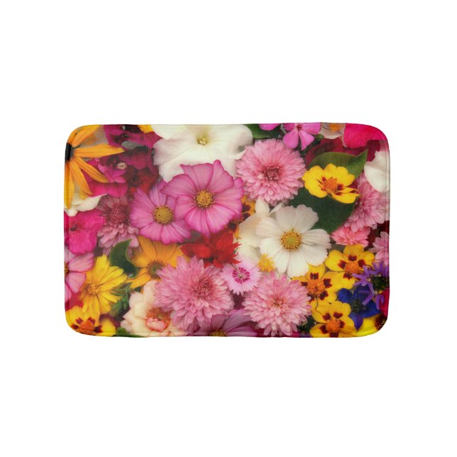 pink cosmos - bath mat (Front)