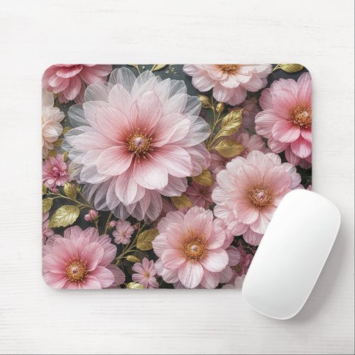 Pink Cosmos Collection Mouse Pad