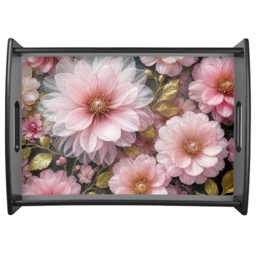 Pink Cosmos Collection Serving Tray