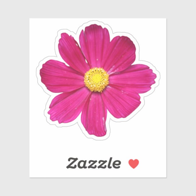 PInk Cosmos Flower Sticker (Sheet)