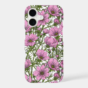 Pink Cosmos flowers iPhone 17 Case