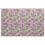Pink Cosmos flowers Fabric