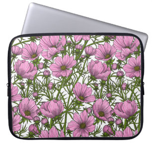 Pink Cosmos flowers Laptop Sleeve
