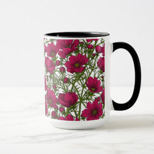 Pink Cosmos flowers Mug