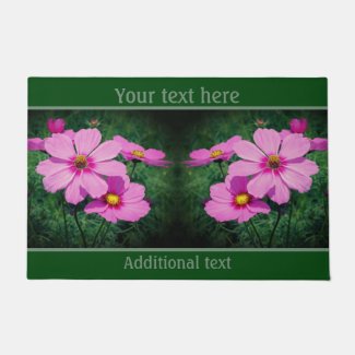 Pink Cosmos Flowers Nature Personalized