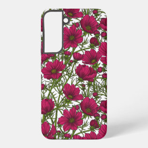 Pink Cosmos flowers Samsung Galaxy S22+ Case