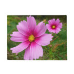 Pink Cosmos Flowers Wildflower Doormat