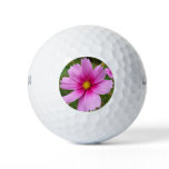 Pink Cosmos Flowers Wildflower Golf Balls