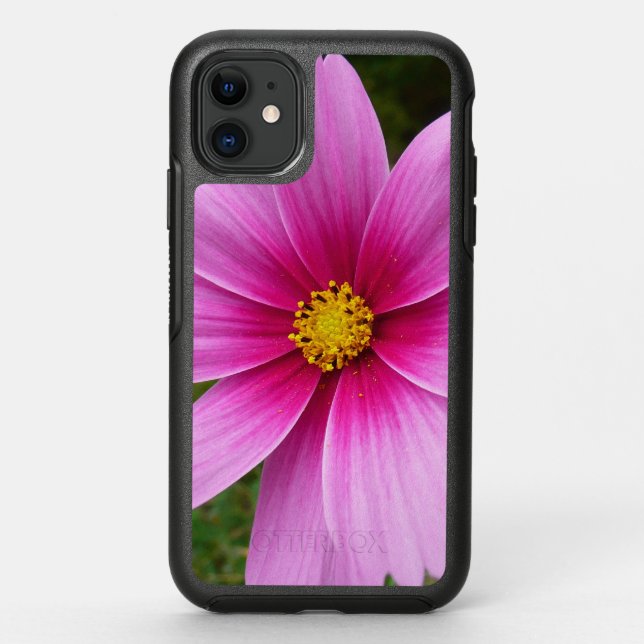 Pink Cosmos Flowers Wildflower Otterbox iPhone Case (Back)