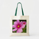 Pink Cosmos Flowers Wildflower Tote Bag
