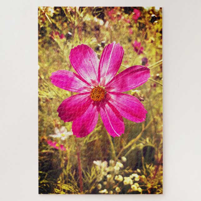 pink cosmos jigsaw puzzle (Vertical)