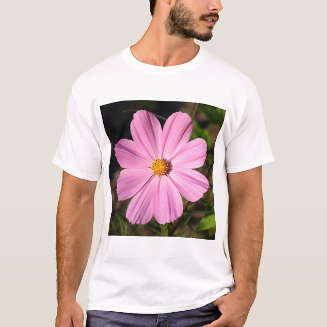 Pink Cosmos (Square Photo) T-Shirt (Front)