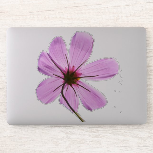 Pink Cosmos Sticker (Computer)
