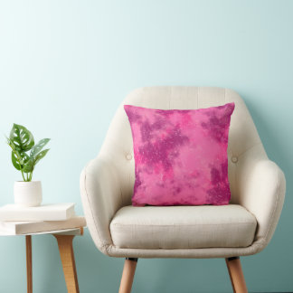 Pink Cosmos Throw Pillow