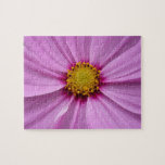 Pink Cosmos Wildflower Floral Jigsaw Puzzle