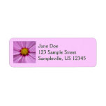 Pink Cosmos Wildflower Floral Label