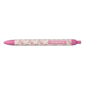 Pink Cottage Rose | Personalized Pen