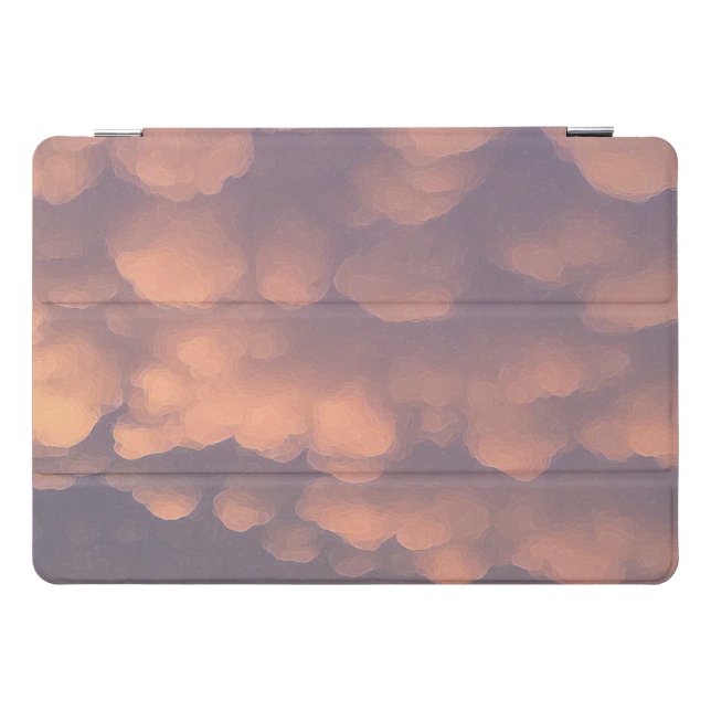 Pink Cotton Ball Clouds iPad Pro Cover (Horizontal)