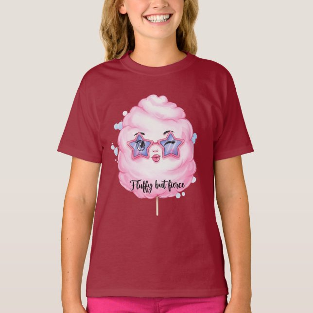  Pink Cotton Candy, by Natasha Us T-Shirt (Front)