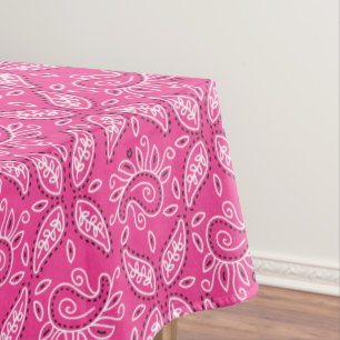 Pink Country pasiley pattern table cloth