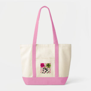 Pink Cow 4th Birthday Tshirts and Gifts Tote Bag