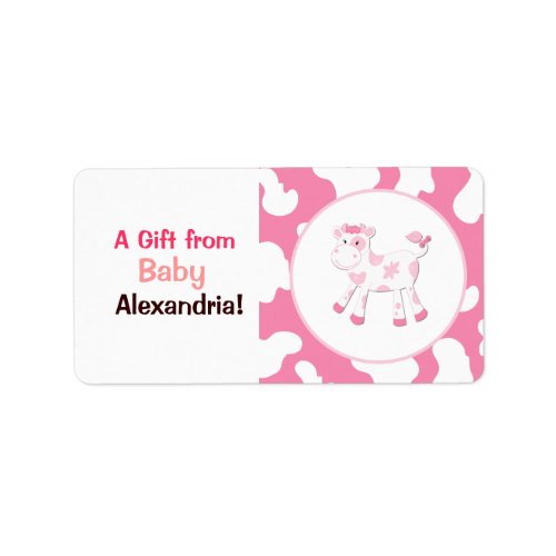 Pink Cow Farm Custom Labels  Stickers